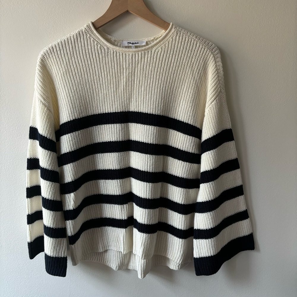 Frame Oversized striped Sweater Sz‎ XS - Picture 2 of 6